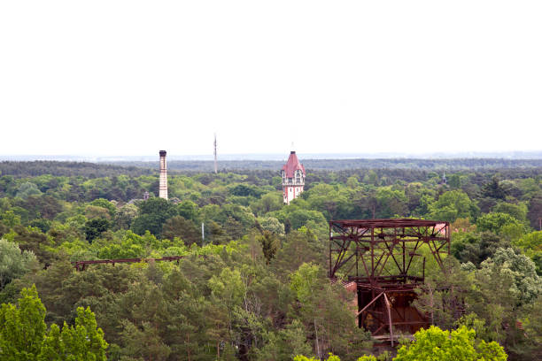Beelitz, Heilstatten - May 23 , 2017: Panoramic view of the old former hospital of Beelitz-Heilstatten.