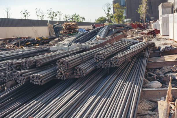 istock Construction site with materials outdoor for tower building 1316635001