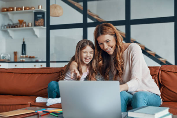 istock Young beautiful mother and her little daughter 1316638469
