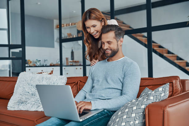 istock Cheerful young couple 1316638734