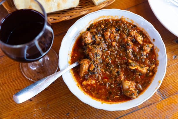 istock Stewed veal with tomato, Georgian dish Chashushuli 1316643383