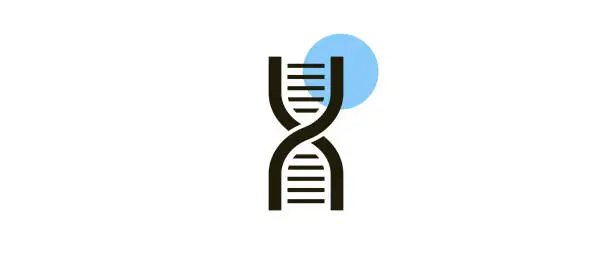 Vector illustration of Genetic Modern Flat Icon Concept Design