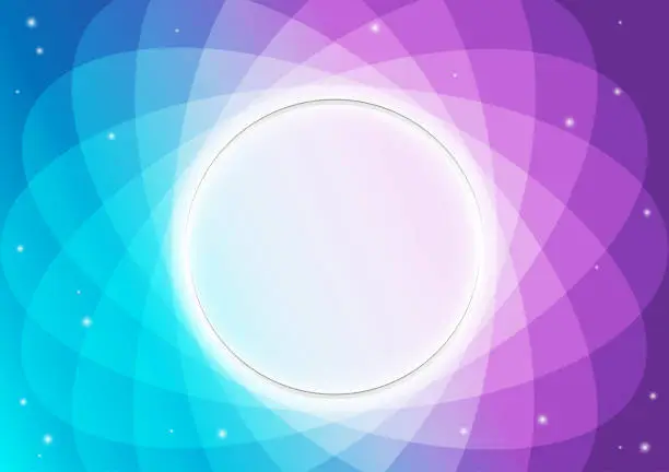 Vector illustration of circle background, galaxy, technology, presentation, star