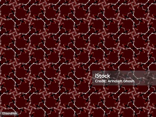 Maroon Block R Maroon Ajrak Block Print Abstract Geometric Block Pattern For Textile ...