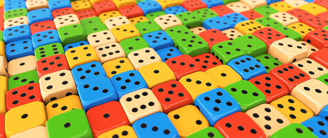 Dominoes on a yellow background, a board game