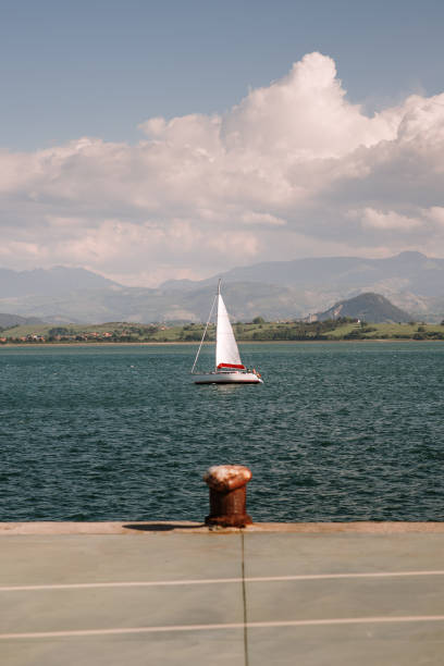 istock Sailboat on a bay 1316650462