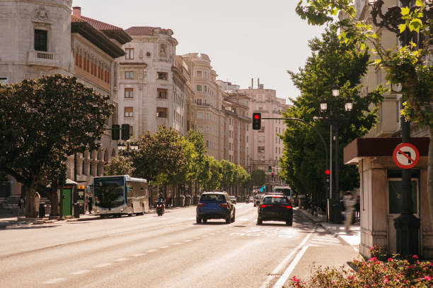 istock Avenue in Santander, Spain 1316650542