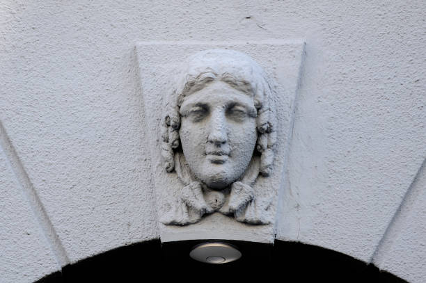 istock Mascaron on an old building in Kyiv Ukraine 1316652001