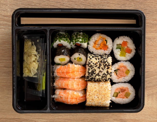 istock The sushi set was ordered from the restaurant 1316664911