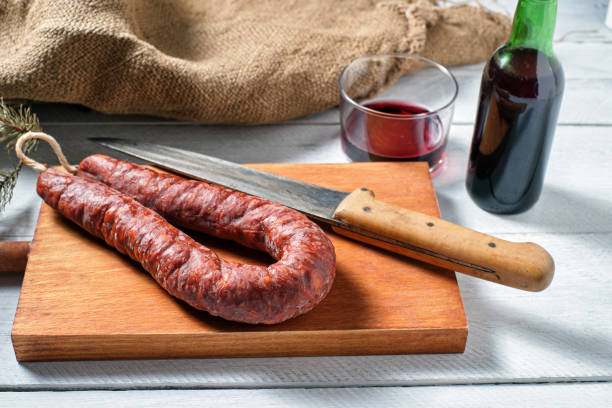 istock Traditional spanish sausage - chorizo 1316667324