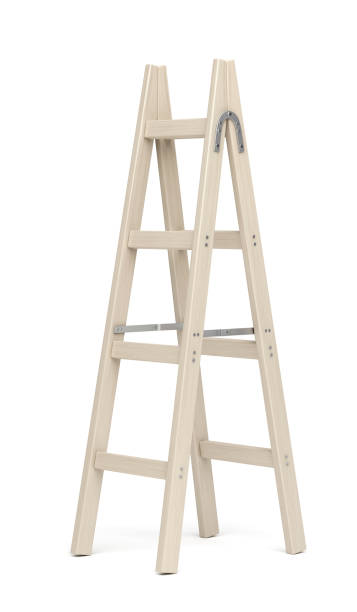 istock Double sided wooden ladder 1316674510