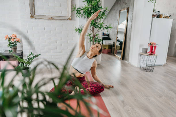 istock Young woman practicing yoga 1316683941