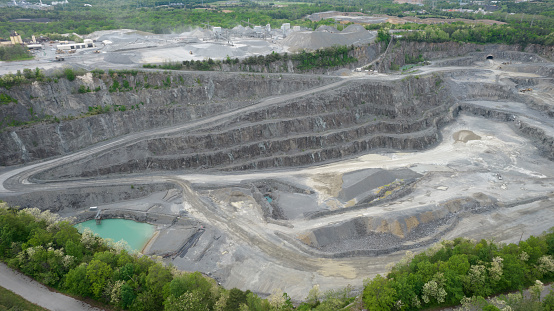 An operational quarry.
