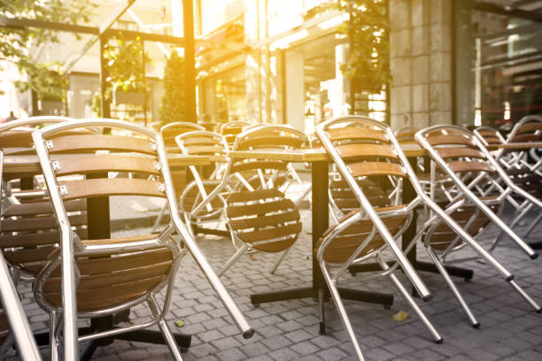 istock Closed outdoor cafe 1316689002
