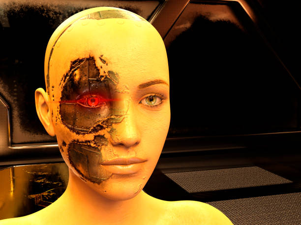 istock Cyborg Woman - Humanoid 1316690668
