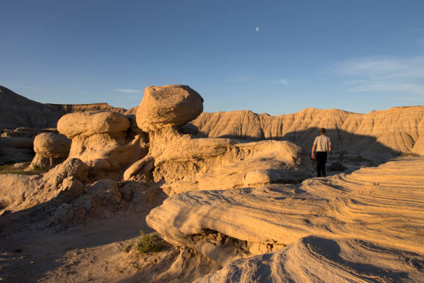 istock Hiker walks Toadstool Geologic Park rock formations Oglala National Grassland Nebraska 1316694003