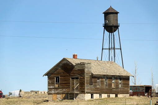 A stamping mill in Bodie, CA.  Once a bustling town of 10,000 residents in the late 1800s, it is now a ghost town and state park a few miles east of Hwy 395 south of Bridgeport, CA.
