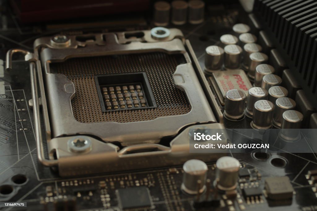 Computer Surcket Desktop Computer Socket Closeup Stock Photo - Download Image Now - iStock