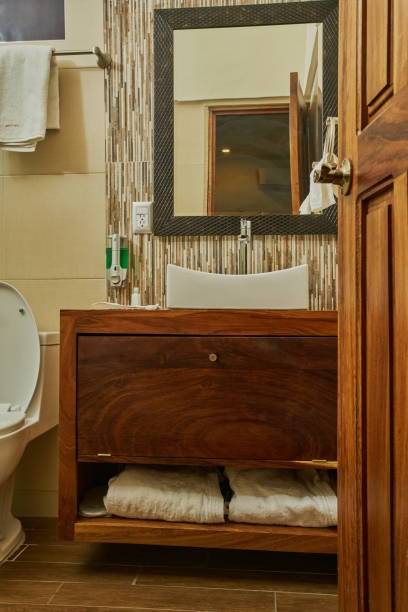 istock Hotel bathroom to relax and take a shower with your partner 1316698449
