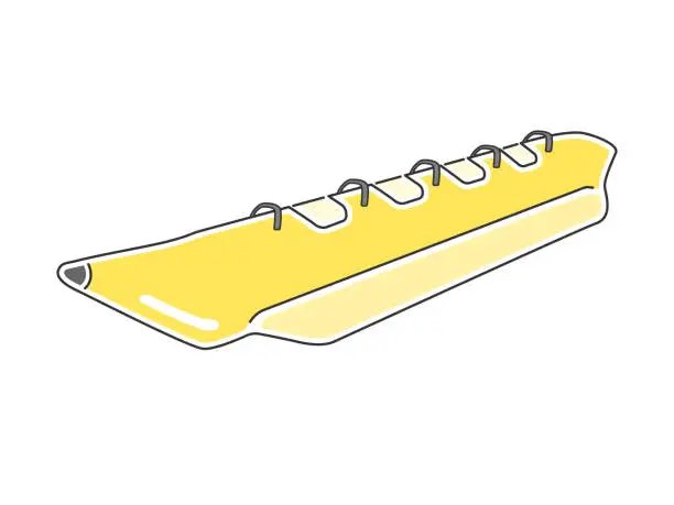 Vector illustration of Banana boat.