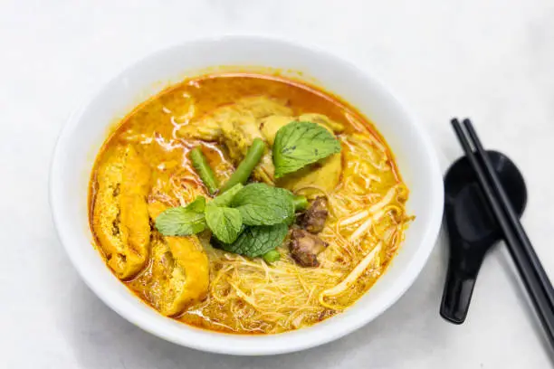 Photo of Simple and delicious curry mee or noodle, popular cuisine in Malaysia