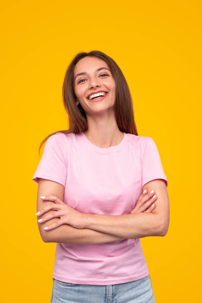istock Happy woman laughing at camera 1316709684