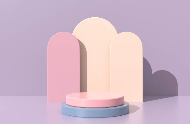istock Minimal Stage with Geometric Shapes 1316712459