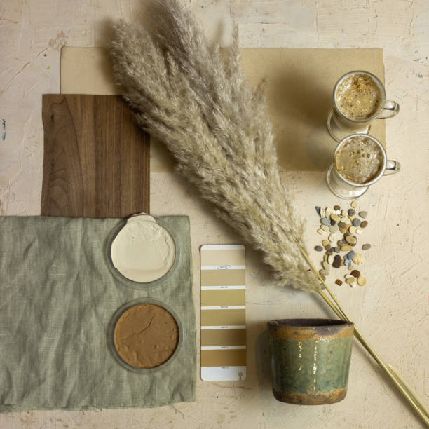 istock Mood board in a neutral palette for interior design 1316724630