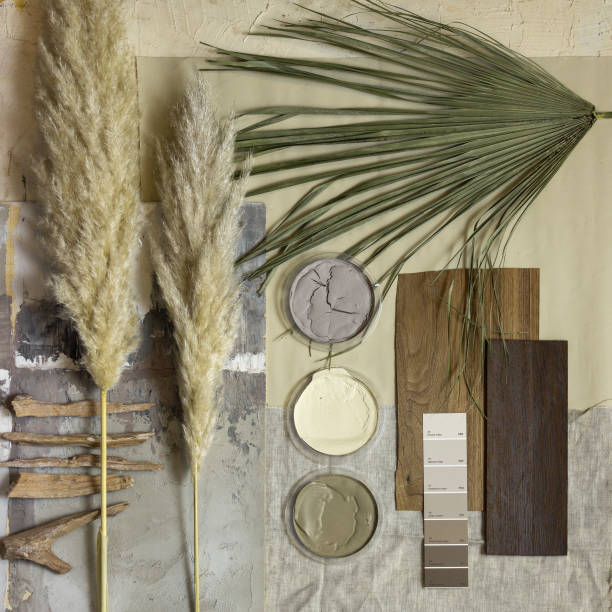 istock Mood board in a neutral palette for interior design 1316724635