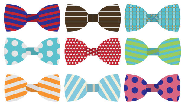 The bow tie. large set of bow ties isolated on white background. Vector. cartoon illustration. Vector. The bow tie. large set of bow ties isolated on white background. Vector. cartoon illustration. Vector. bow tie stock illustrations
