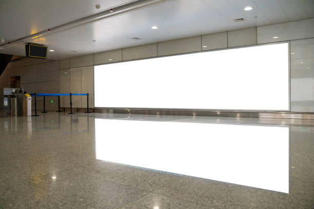 istock large billboard and empty ground floor in public passage. 1316733907