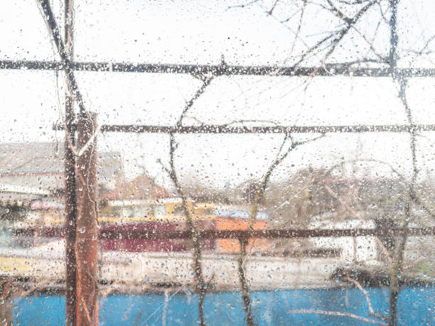 istock wet windowpane in country house during rain 1316734297