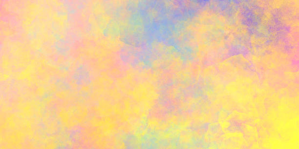 istock yellow bright cheerful sunny mixed abstract background with watercolor paint spots and texture. 1316735145