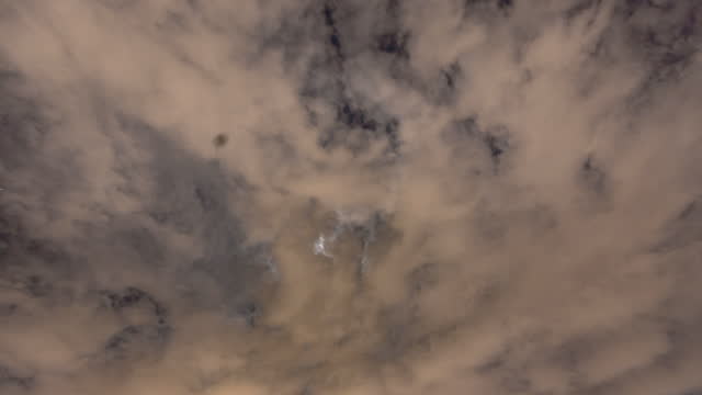 Time Lapse Cloud Moving In Night Sky