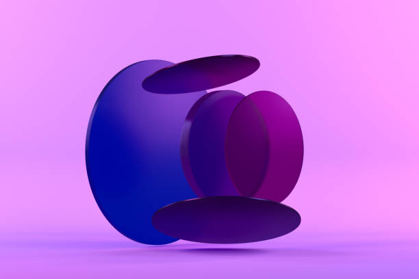 istock 3D Abstract Minimal Background, Transparent Glass Frames 1316738127