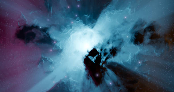istock 3d rendering. Space wallpaper and background. Universe with stars, constellations, galaxies, nebulae and gas and dust clouds 1316740641