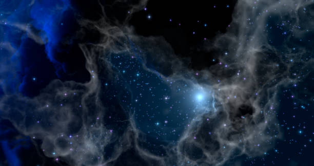 istock 3d rendering. Space wallpaper and background. Universe with stars, constellations, galaxies, nebulae and gas and dust clouds 1316740659