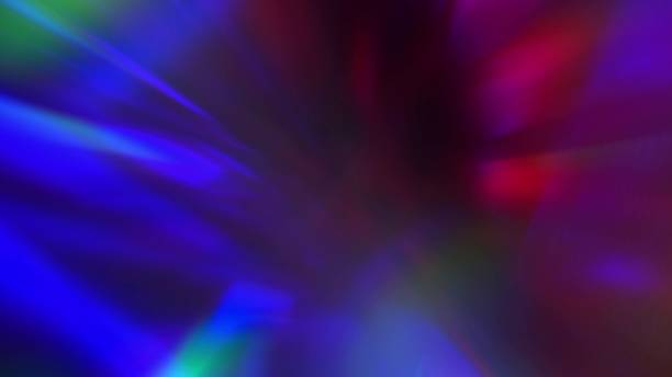 istock Beam of light through a prism. Neon Purple Pink Blue Cyan gradient. Abstract blurred multicolored background for a holiday 1316744322