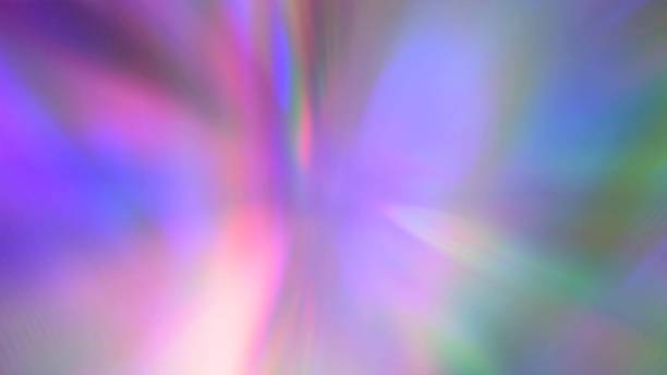 istock Beam of light through a prism. Neon Purple Pink Blue Cyan gradient. Abstract blurred multicolored background 1316744332
