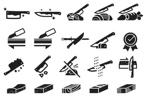 ilustrações de stock, clip art, desenhos animados e ícones de maintenance of kitchen equipment silhouette style. - grinding