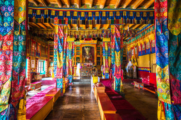 Diskit Monastery stock photo