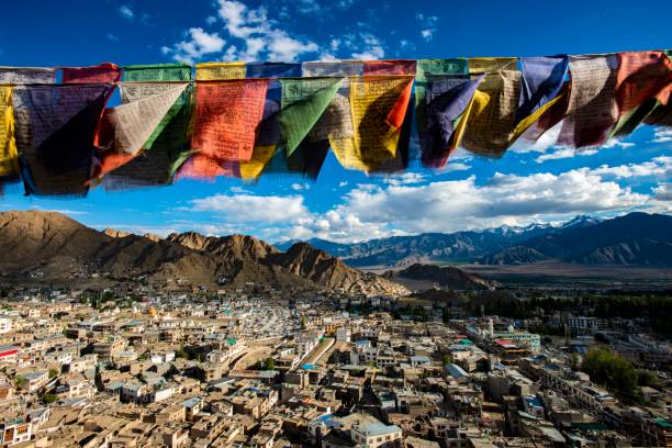 Leh Old City Leh Old City ladakh region photos stock pictures, royalty-free photos & images