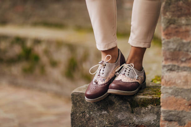 istock Woman wearing modern shoes 1316752886