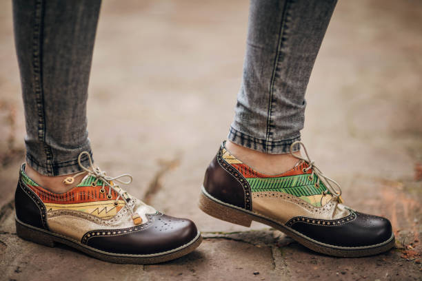istock Woman wearing modern shoes 1316752936