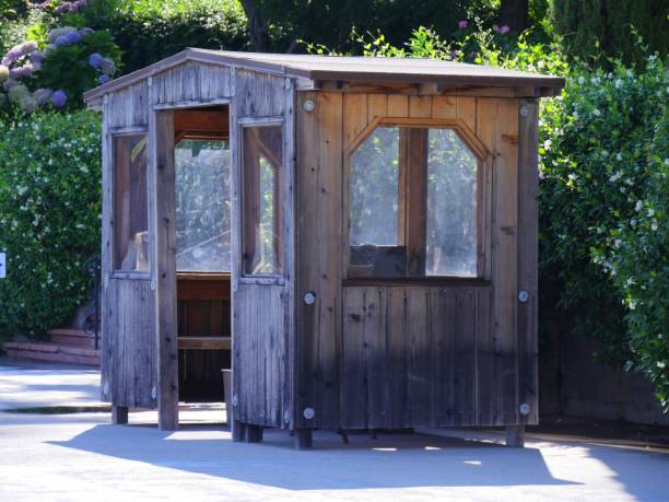 istock Small wooden cottage for resting and relaxation at a park 1316755907