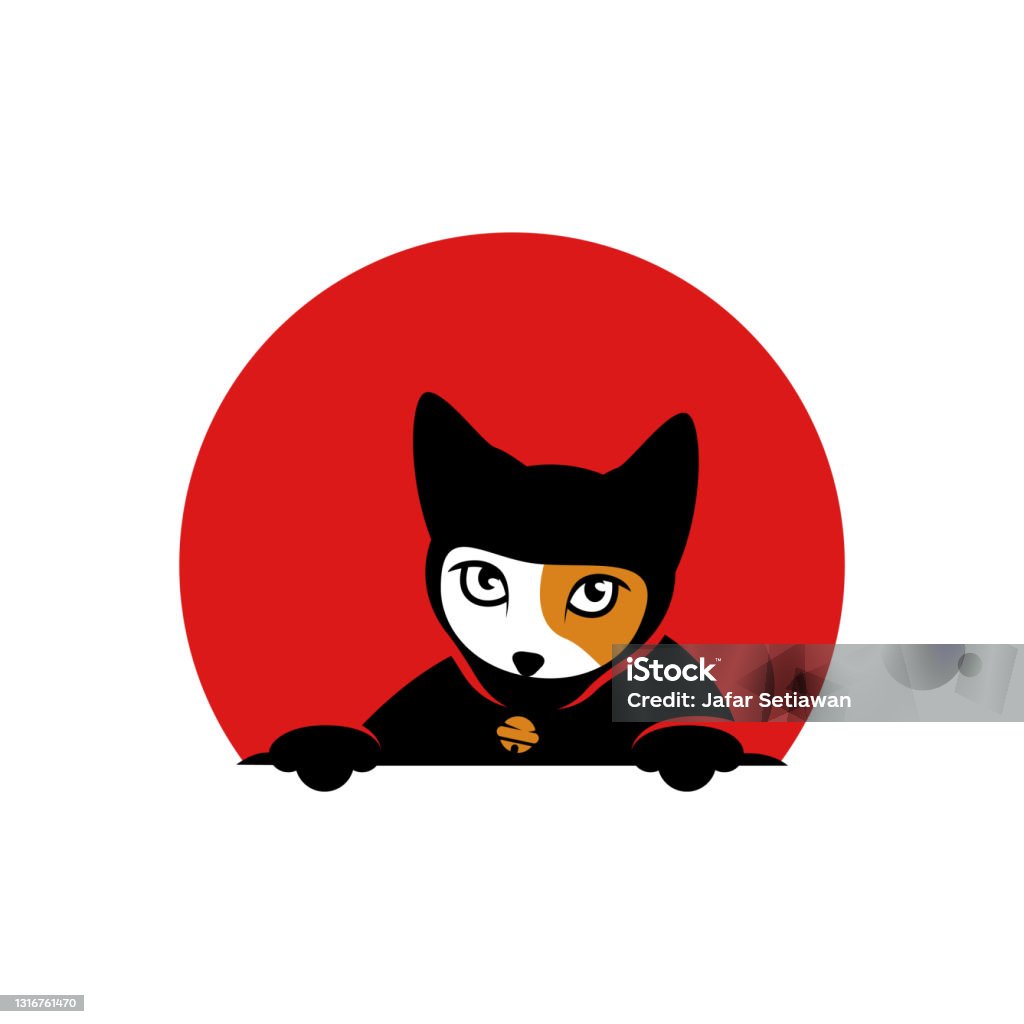 Vetores de Logotipo Conceito Gato Ninja Com Lua Vermelha Logotipo Para  Entretenimento Mídia Jogo Logotipo De Gato Bonito e mais imagens de Gato  doméstico - iStock