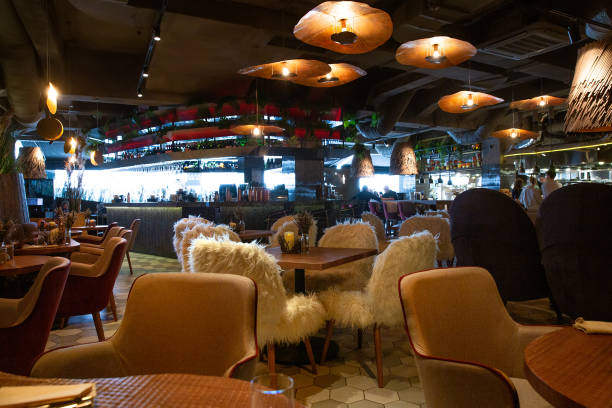istock Interior of a modern cozy swedish restaurant 1316765080