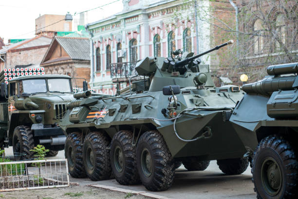 istock Military equipment parade on victory day 1316773931