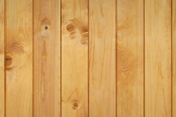 pine wood wall - veneer plank pine floor imagens e fotografias de stock