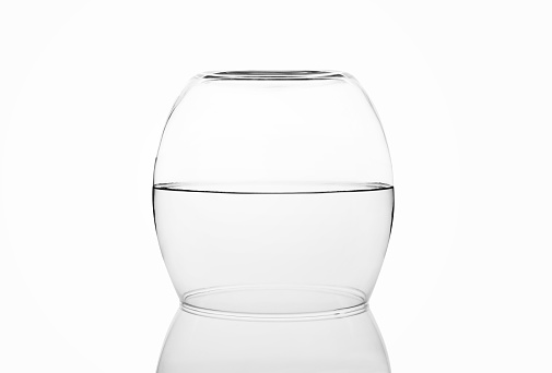 Glass Dome with clipping path.Glass bell jar
